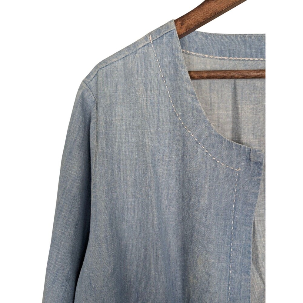 Chico's Eyelet Chambray Jacket - image 4